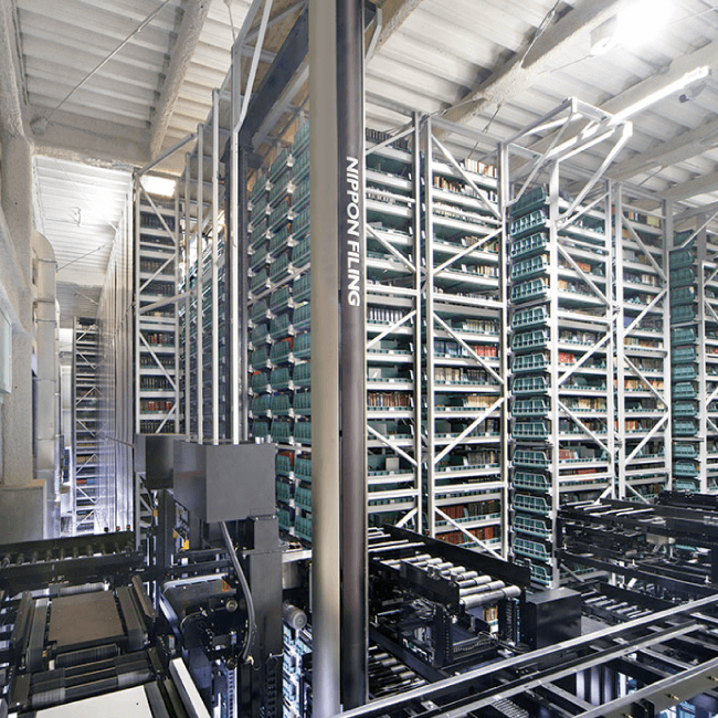 Automated Storage and Retrieval System "Auto Lib."